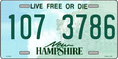 NH license plate 1073786