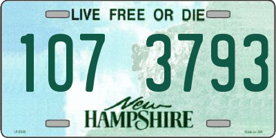 NH license plate 1073793
