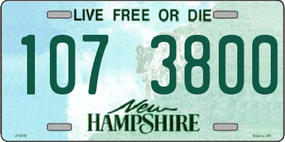 NH license plate 1073800