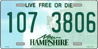NH license plate 1073806