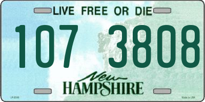 NH license plate 1073808