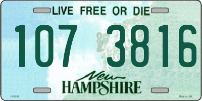 NH license plate 1073816