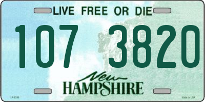 NH license plate 1073820