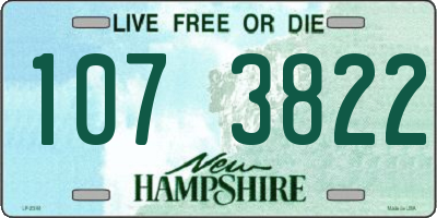 NH license plate 1073822