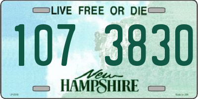 NH license plate 1073830