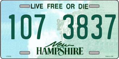 NH license plate 1073837