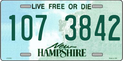 NH license plate 1073842