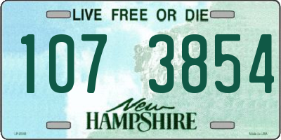 NH license plate 1073854
