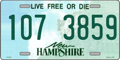 NH license plate 1073859