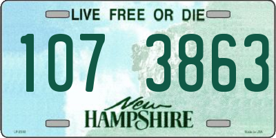 NH license plate 1073863