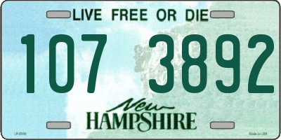 NH license plate 1073892