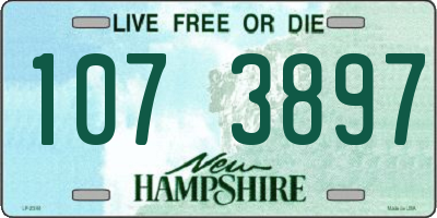 NH license plate 1073897