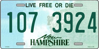 NH license plate 1073924