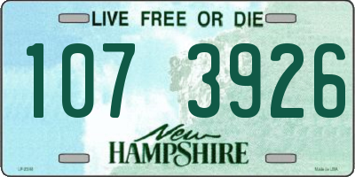 NH license plate 1073926