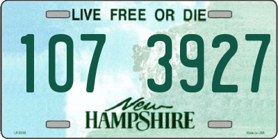 NH license plate 1073927