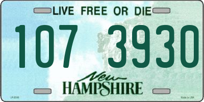 NH license plate 1073930