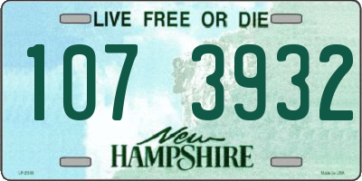 NH license plate 1073932