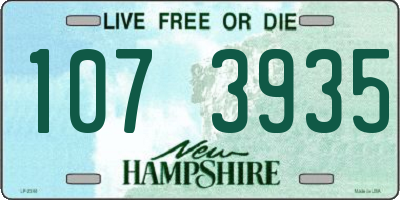 NH license plate 1073935