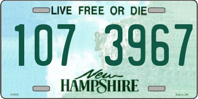 NH license plate 1073967