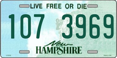 NH license plate 1073969