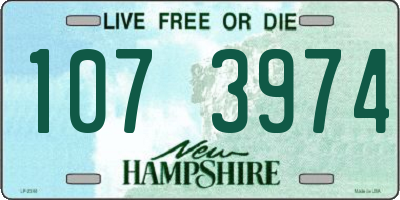 NH license plate 1073974