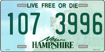 NH license plate 1073996