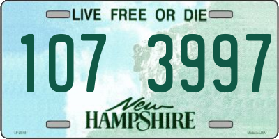 NH license plate 1073997