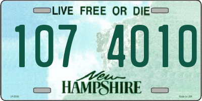 NH license plate 1074010
