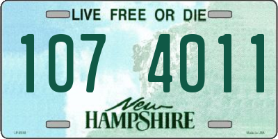 NH license plate 1074011