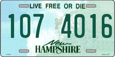 NH license plate 1074016