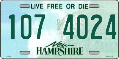 NH license plate 1074024