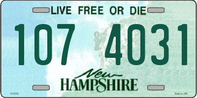 NH license plate 1074031