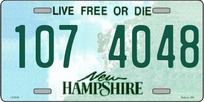 NH license plate 1074048