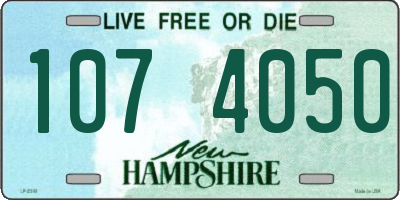 NH license plate 1074050