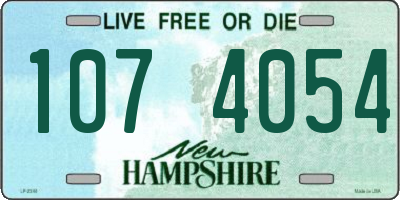 NH license plate 1074054