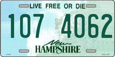 NH license plate 1074062