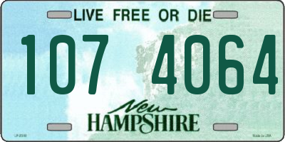 NH license plate 1074064