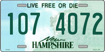 NH license plate 1074072