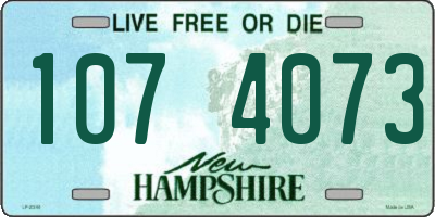 NH license plate 1074073