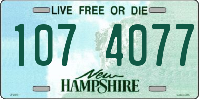 NH license plate 1074077