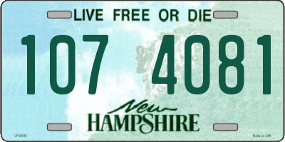 NH license plate 1074081