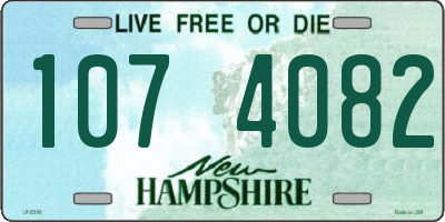 NH license plate 1074082