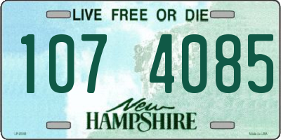 NH license plate 1074085