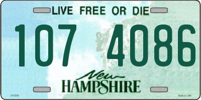 NH license plate 1074086