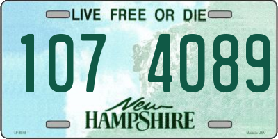NH license plate 1074089