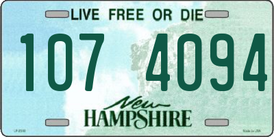 NH license plate 1074094