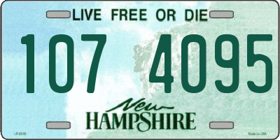 NH license plate 1074095