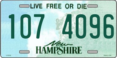 NH license plate 1074096