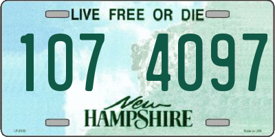 NH license plate 1074097