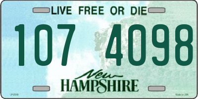 NH license plate 1074098